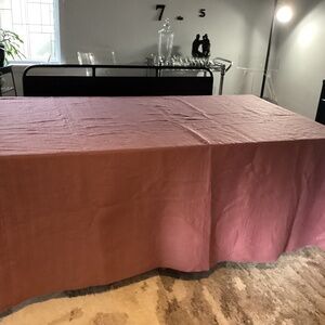 💎 Vintage Acrylic Blanket w Satin trim Mauve color